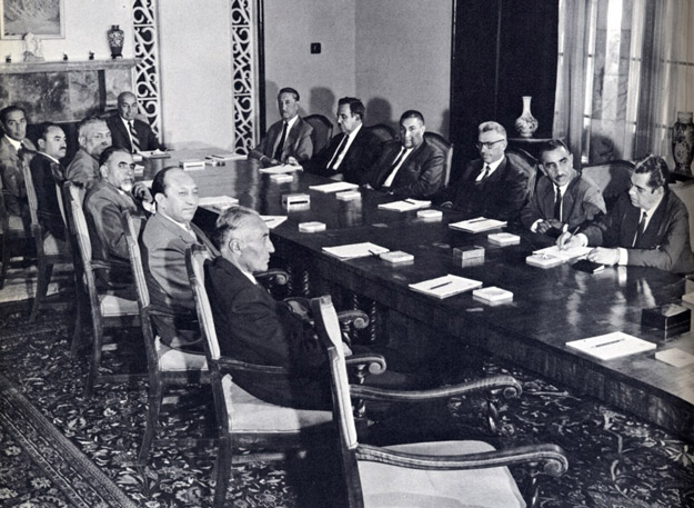 Cabinet in session in dawood khan government in 60 st .jpg