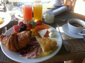 Ljuvlig frukost på La Gran Hotel Ibiza.