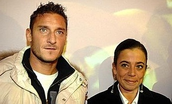 Totti och Sensi. Foto: Gazzetta dello sport