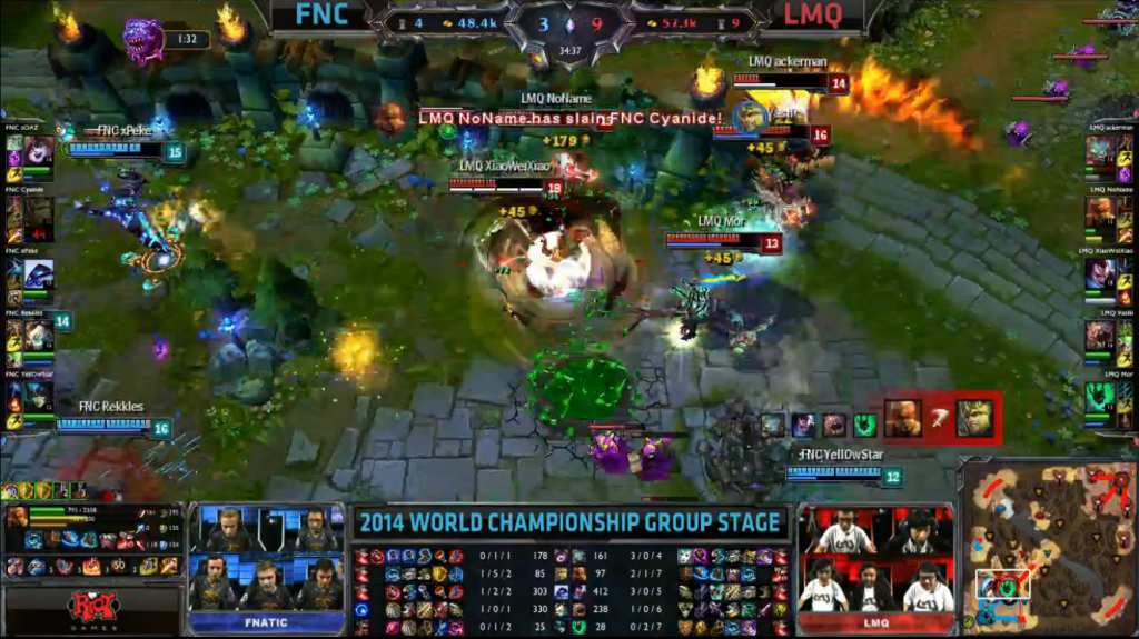 LoL Worlds FNC-LMQ