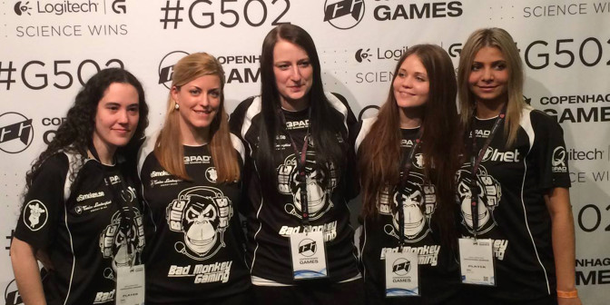 Bad Monkey Gaming fr.v: Sonia "Sonia" Garcia, Irene "iRene" Sanchez, Therese ”Lillsan” Pettersson, Julia ”Juliano” Kiran, Zainab "zAAz" Turkie