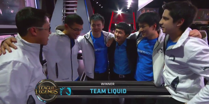 Team Liquid jublar efter andra raka segern i NA LCS.