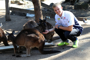 Marcus Ericsson (SWE) Sauber F1 Team.  Melbourne Zoo.