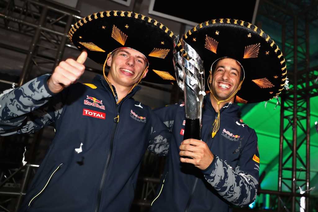 F1 Daniel Ricciardo och Max Verstappen