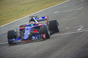 Carlos Sainz of Spain and Scuderia Toro Rosso drives the STR12 in Misano, Italy on February 22, 2017