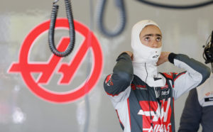Haas driver Esteban Gutierrez, of Mexico, prepares to drive during the first practice session for the Formula One U.S. Grand Prix auto race at the Circuit of the Americas, Friday, Oct. 21, 2016, in Austin, Texas. (AP Photo/Tony Gutierrez)