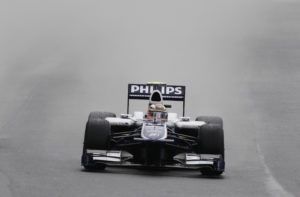 Williams driver Nico Hulkenberg of Germany steers his car during the qualifying session at the Interlagos race track in Sao Paulo, Brazil, Saturday Nov. 6, 2010. Hulkenberg set the pole position at the Brazilian Formula One Grand Prix to be held Sunday. (AP Photo/Luca Bruno)