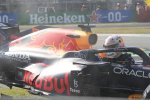 Kollisionen mellan Max Verstappen och Lewis Hamilton
