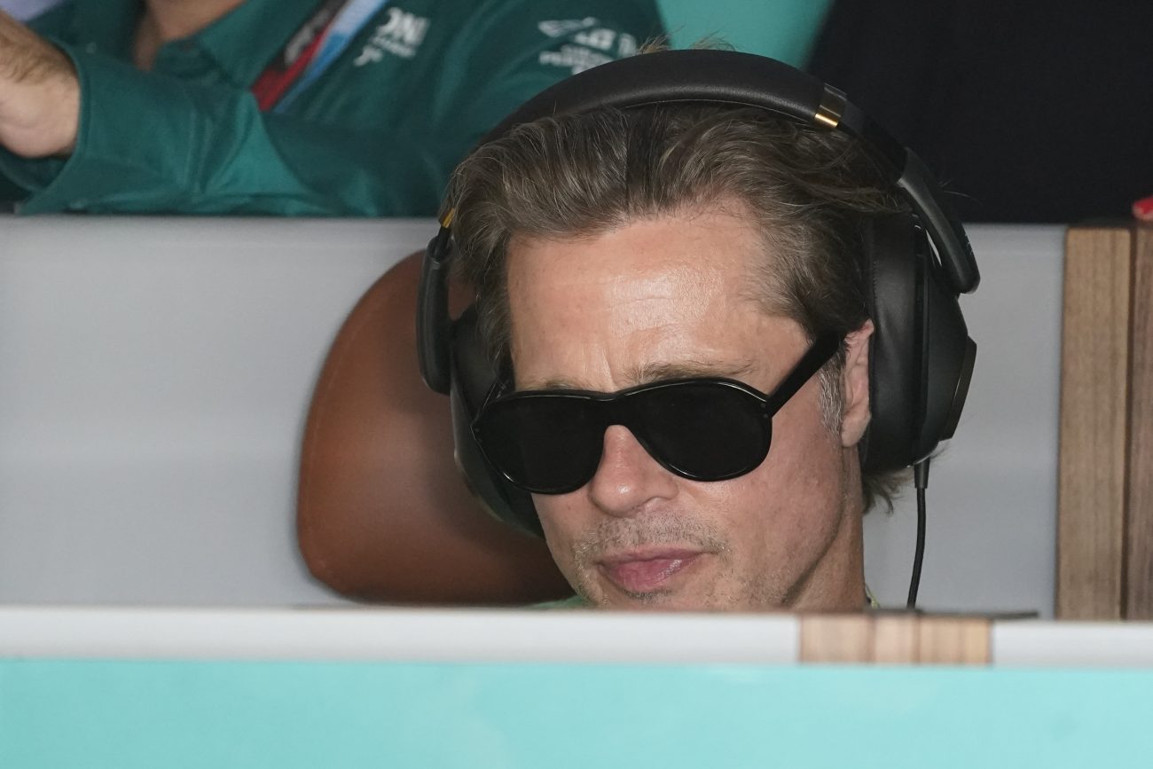 Brad Pitt kör under F1 på Silverstone