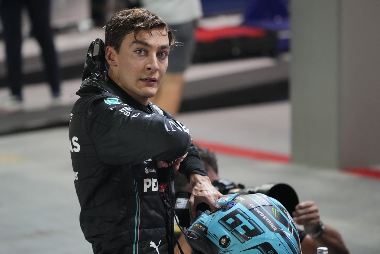 George Russell under F1 i SIngapore