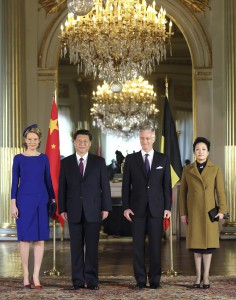 BELGIUM-BRUSSELS-CHINA-XI JINPING-KING PHILIPPE-MEETING