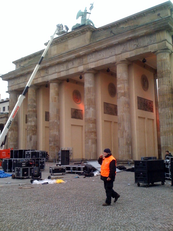 Brandenburger Tor dagen efter.