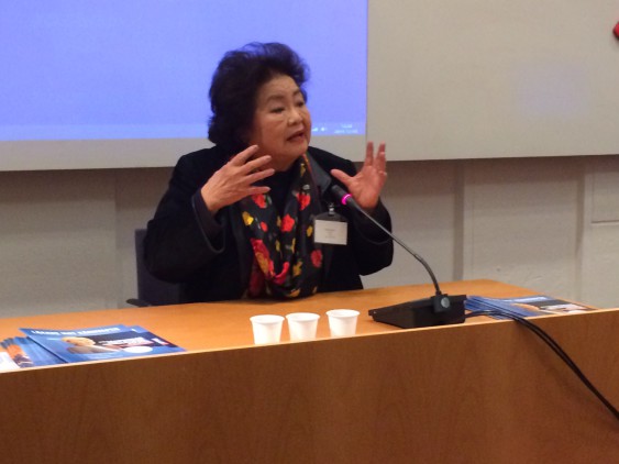 Setsuko Thurlow, en av få överlevare som fortfarande kan berätta om sina minnen från Hiroshima.