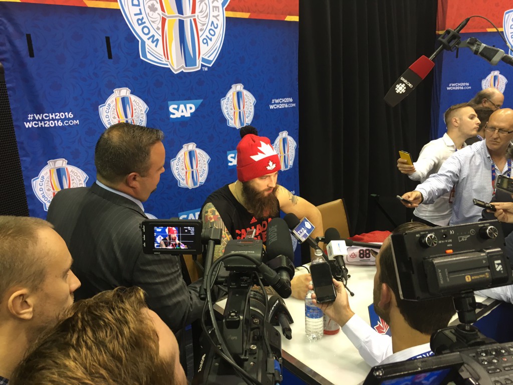 Om Brent Burns bara kunde tala ur skägget nån gång.