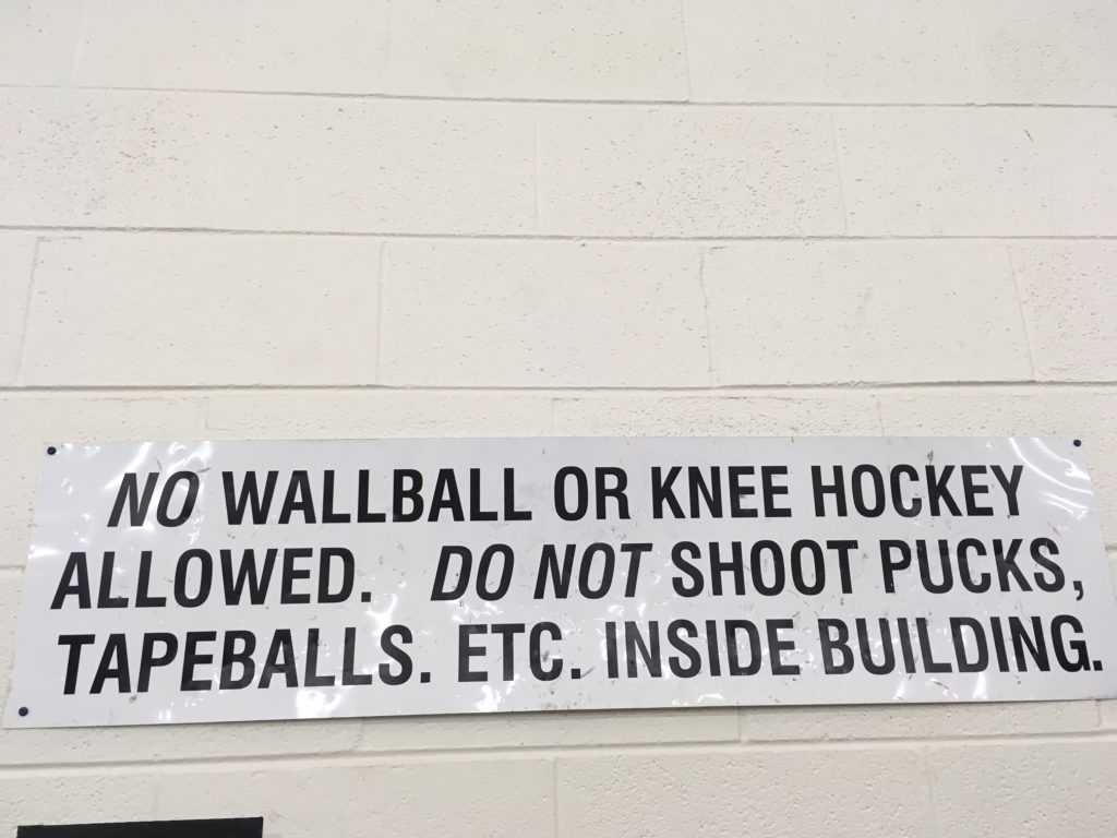 Knee hockey?
