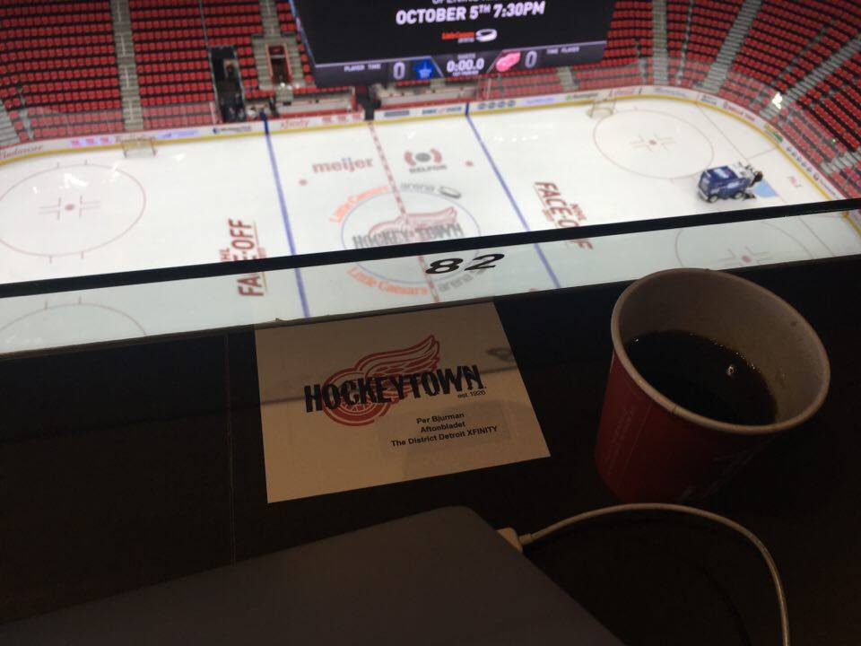 Senaste bilden – från Little Caesars Arena.