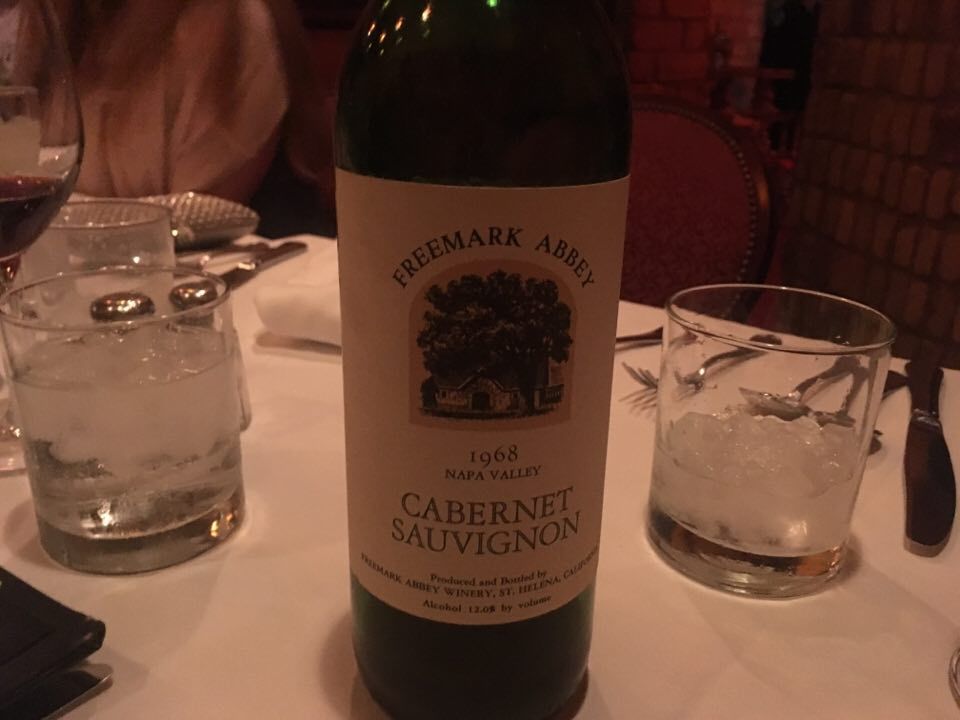 Årets vin: Den här flaskan från 1968 på magiska Bern's Steakhouse i Tampa.