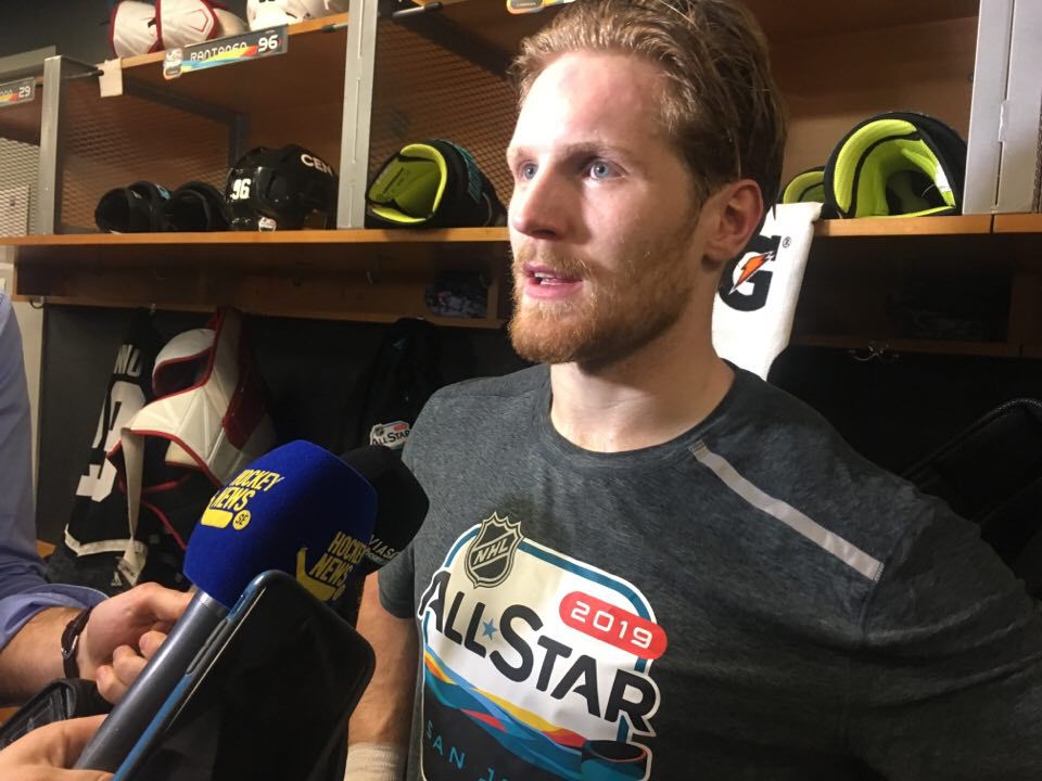 Hattrick-Gabbe: - Det var roligt att få lära känna gamle ärkerivalen Dubnyk som jag alltid brottas med när vi möter Minnesota. Men vår nya vänskap innebär bara att jag kommer vara ännu grisigare mot honom i fortsättningen...