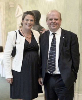 Eskil Erlandsson och hustrun Susanne Adlerreutz i september i år, i samband med riksdagens högtidliga öppnande. Foto: Stefan Mattsson