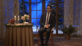 Jimmie Åkesson (SD) håller jultal i SVT.