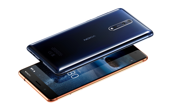 Nokia 8 Polished Blue and Polished Copper