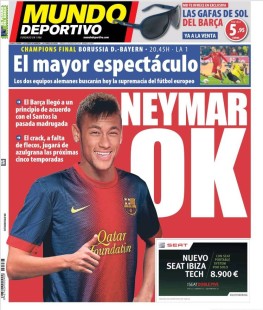 El Mundo Deportivo lördag 25 maj.