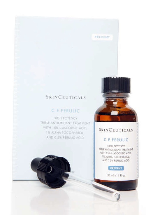 Amerikanska Skinceuticals var en av de första märkena som upptäckte ferulicsyran och  stoppade den i sina produkter