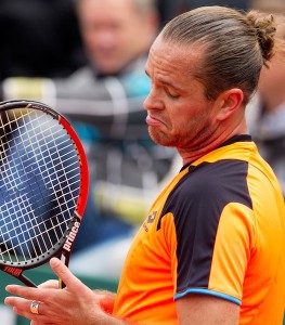 Xavier Malisse fick inte skaka domarens hand efter matchen. FOTO: BILDBYRÅN