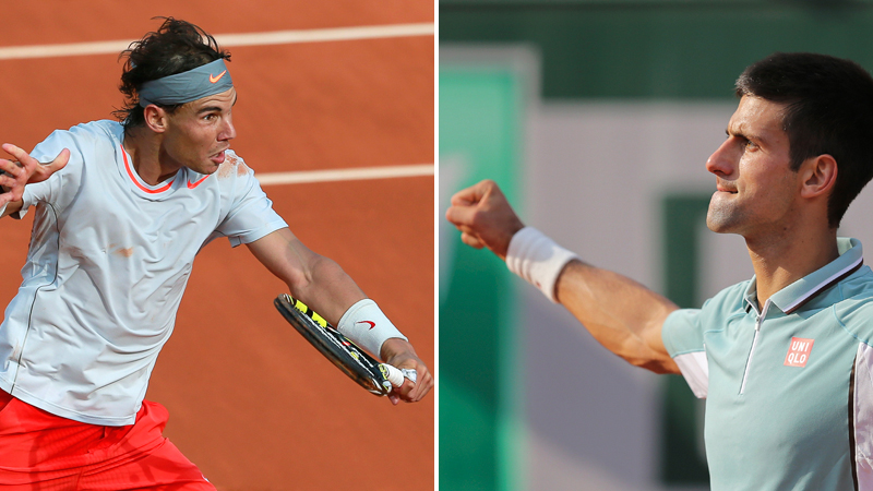 Rafael Nadal och Novak Djokovic. FOTO: AP