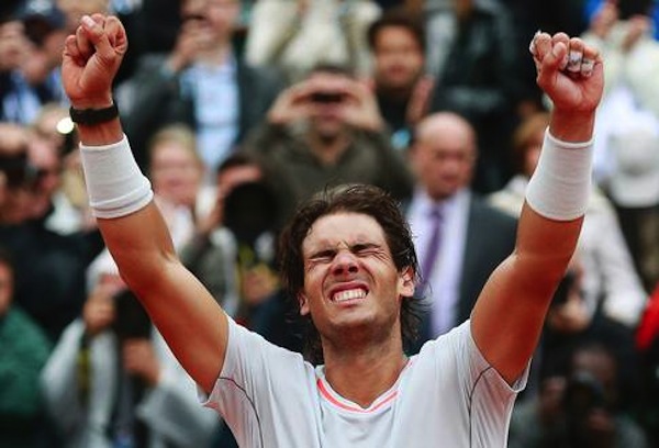 Rafael Nadal bärgade sin åttonde Franska öppna-titel efter seger i raka set över landsmannen David Ferrer. FOTO: AP