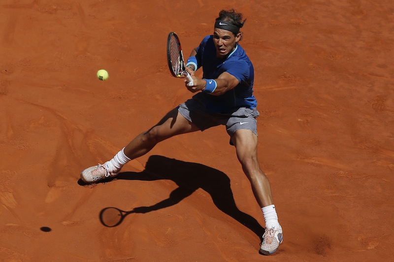 Rafael Nadal tar stormsteg mot en ny final i Madrid. FOTO: AP