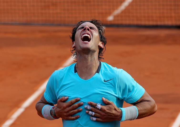 Rafael Nadal har vunnit osannolika nio titlar i Franska öppna.