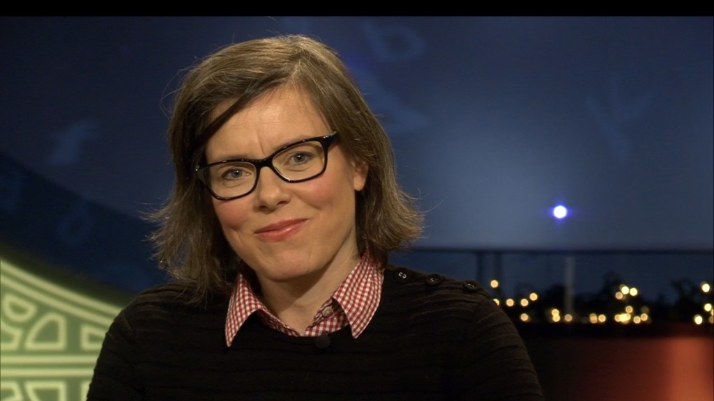 Lena Andersson i söndagens ”Babel”. Foto: SVT