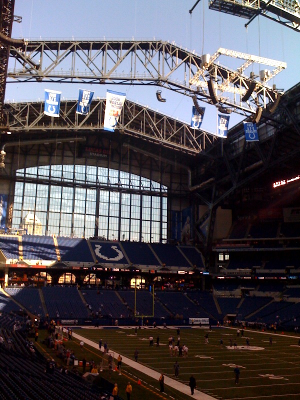 Öppet tak i Lucas Oil Stadium