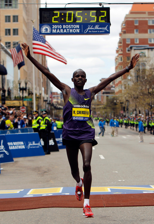 Vinnaren av Boston Marathon.